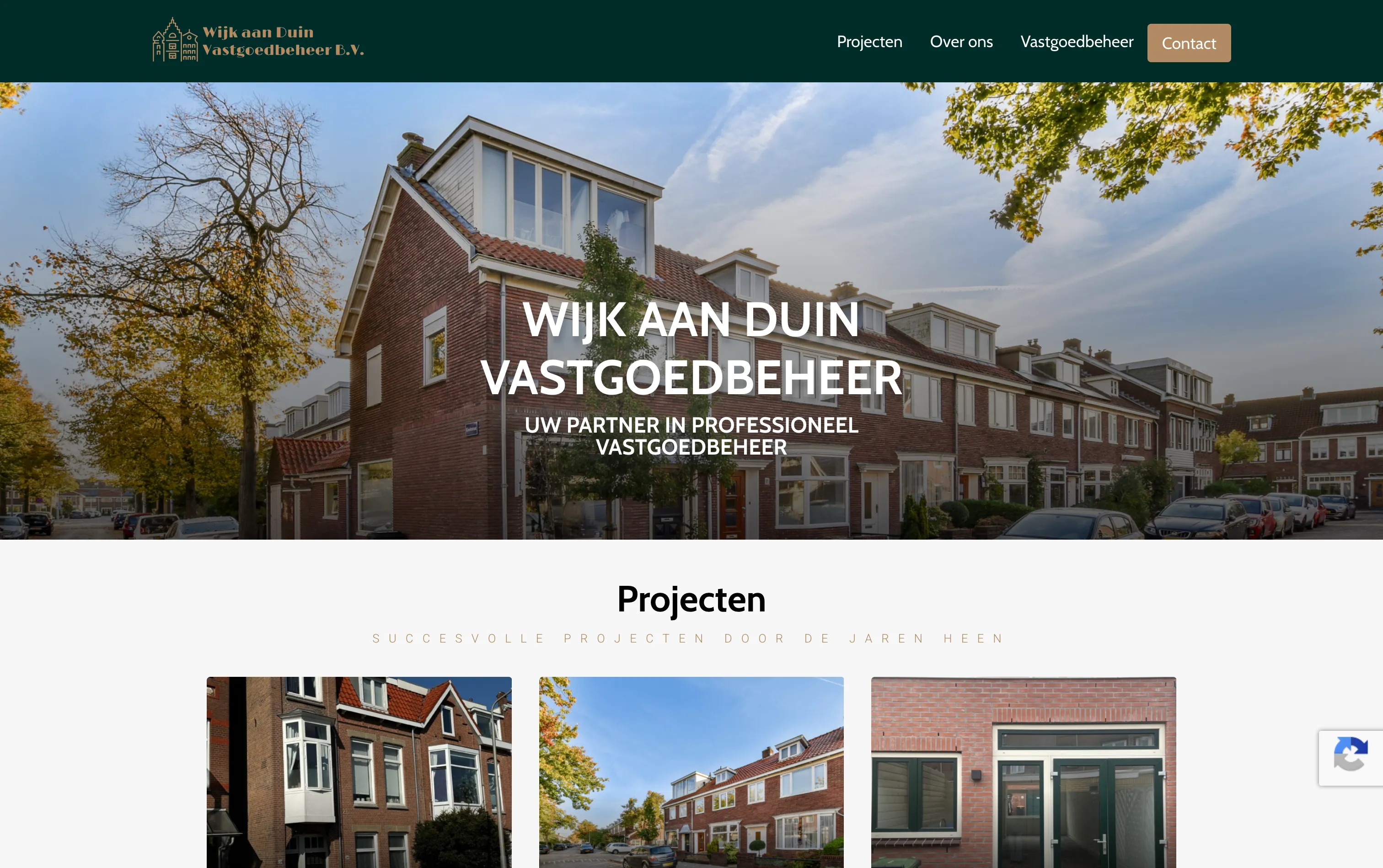 Screenshot van Wijk aan Duin Vastgoedbeheer